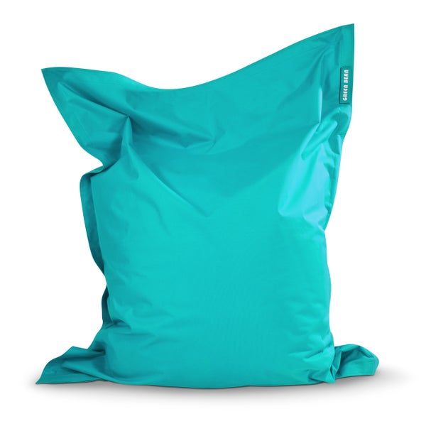 Green Bean Sitzsack 120x160cm 270 Liter Kinder & Erwachsene Bean Bag EPS Perlen Füllung Riesensitzsack Groß Draußen Outdoor Liegekissen Waschbar Wetterfest Lounge Chair Sitzkissen Bodenkissen Türkis