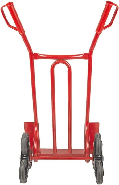 Sackkarre Trestles S01HS Stahl | Treppensteiger mit Sternrädern & 250 kg Tragkraft | Rot | Profi-Transportkarre Made in EU