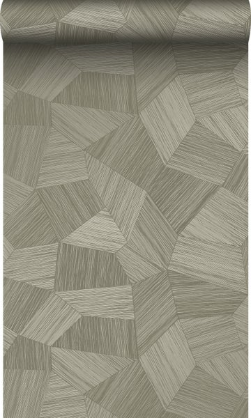 Origin Wallcoverings Tapete 3D-Muster Khakigrau - 53 cm x 10.05 m - 347821