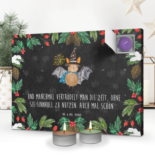 Mr. & Mrs. Panda Duftkerzen Adventskalender Fledermaus Zauberer - Schwarz