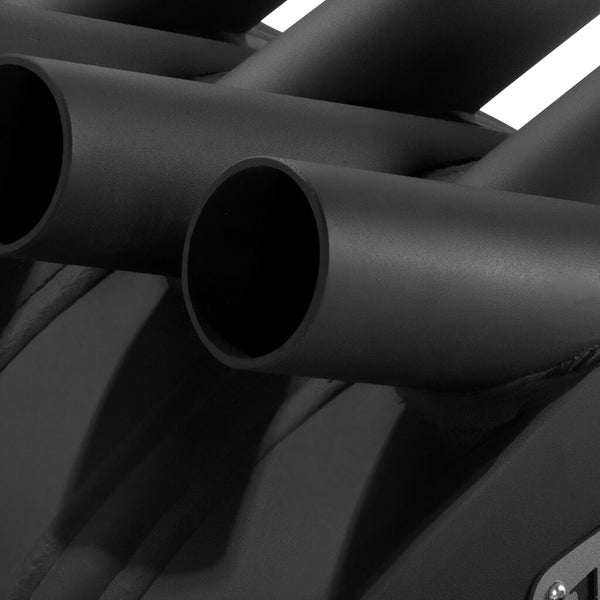 Detailansicht von Ofenrohren aus Metall