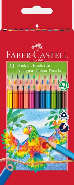 Faber-Castell Buntstifte dreikant 24er Set