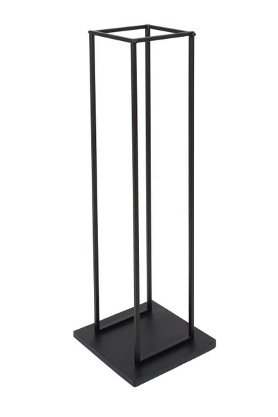 FRANK FLECHTWAREN | Kaminholzständer Modern, METALL, 33 x 33 x 115 cm, einfache Selbstmontage