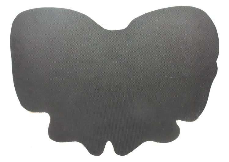 Unterseite einer Fussmatte in Schmetterlingsform mit rutschfester Beschichtung