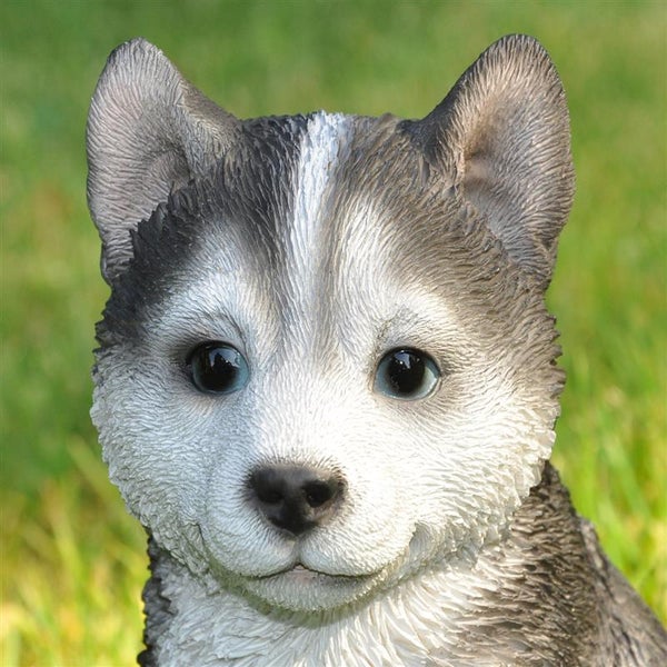 Dekofigur Gartenfigur Husky 17,5 x 10 x 12 cm