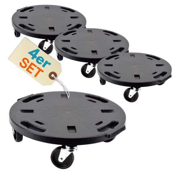 Vier Möbelroller als Set
