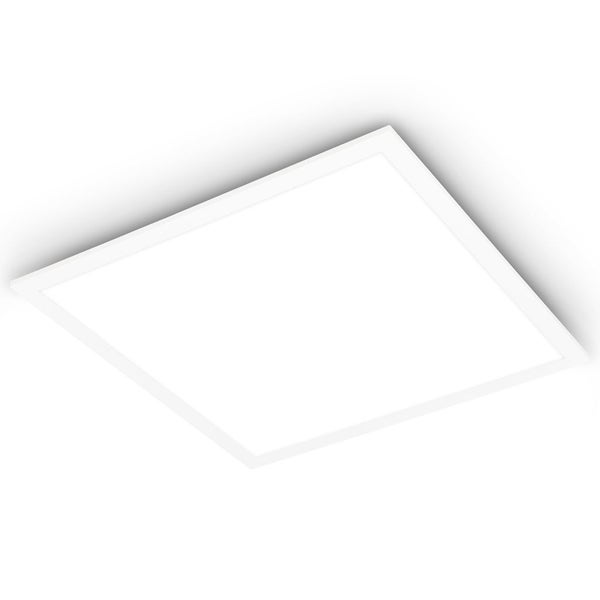 BRILONER SIMPLE LED Deckenleuchte Bad, IP44 Spritzwasserschutz, Neutralweißes Licht, weiß, 44,5 x 44,5 x 5 cm