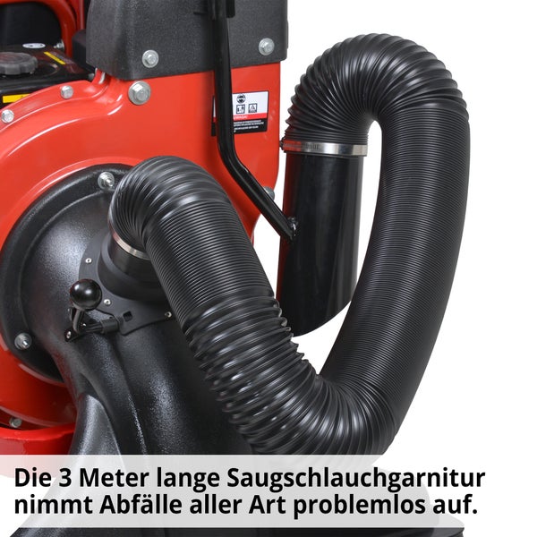 Detailansicht des Saugsets für einen Laubsauger
