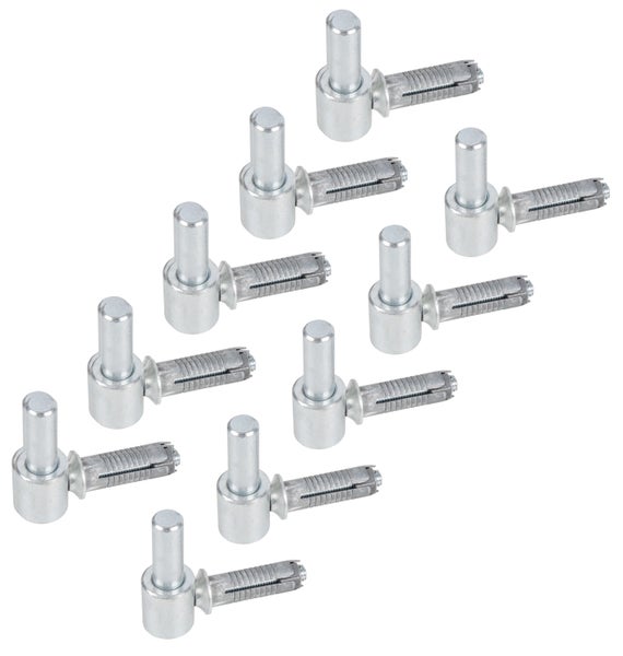 Set von neun Einschraubtürbändern aus verzinktem Stahl für die Türmontage