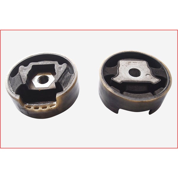 Zwei Motorlager aus Gummi und Metall