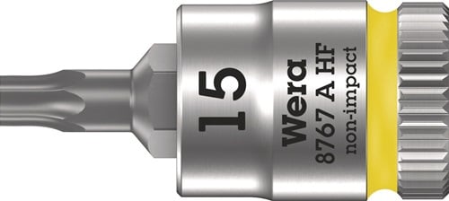 Wera Steckschlüsseleinsatz 8767 A HF TORX 1/4 T15 Länge 28 mm - 5003363001