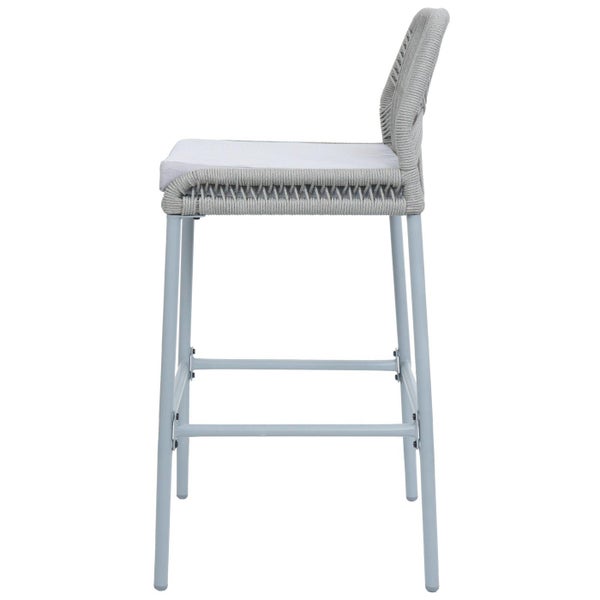 Barhocker mit Rückenlehne und Kufengestell