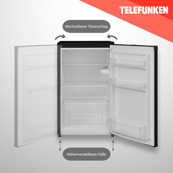 Telefunken CF-31-121-B Kühlschrank ohne Gefrierfach Freistehend 90 L Gesamt-Nutzinhalt Temperaturregelung