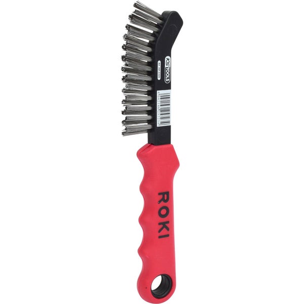 KS TOOLS Stahldraht-Bremssattel-Drahtbürste 2-reihig - 201.2320