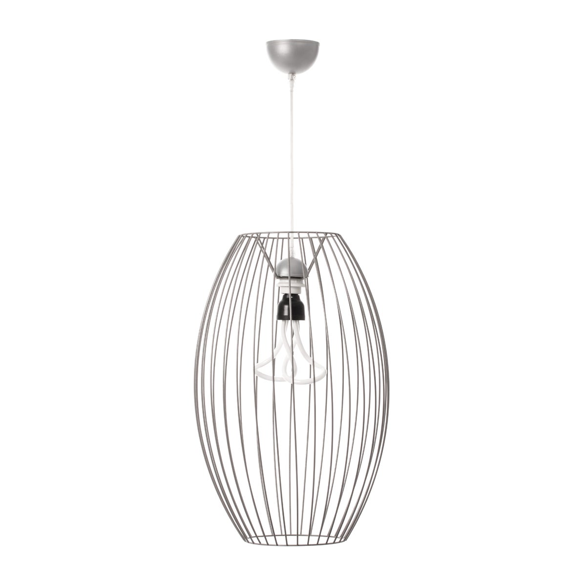 Loft Stil Gitterlampe Modern Silber 55 cm | Wohnzimmer Esszimmer Leuchte
