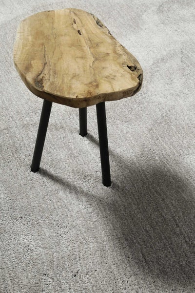 Teppich Hellgrau Creme meliert Hochflor Pisa Homie Living 70x140 cm