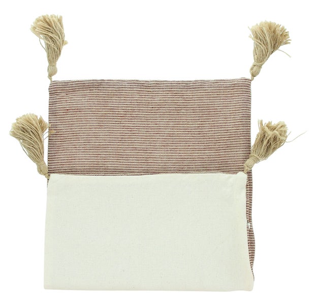 FRANK FLECHTWAREN | Kissenhülle Sunset Terra, BAUMWOLLE, POLYESTER, LEINEN, VISKOSE, 50 x 30 cm