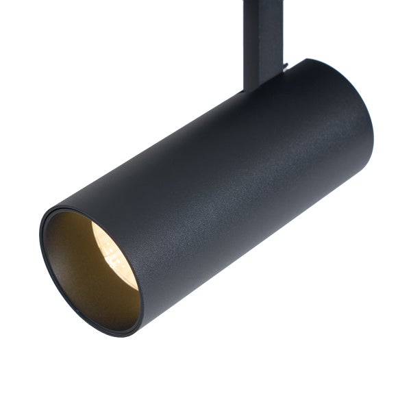 Schwarzer LED Strahler für Schienensystem