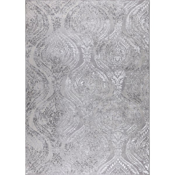 Vintage Orientalischer Teppich Weiß/Grau 160x213 cm INGRID