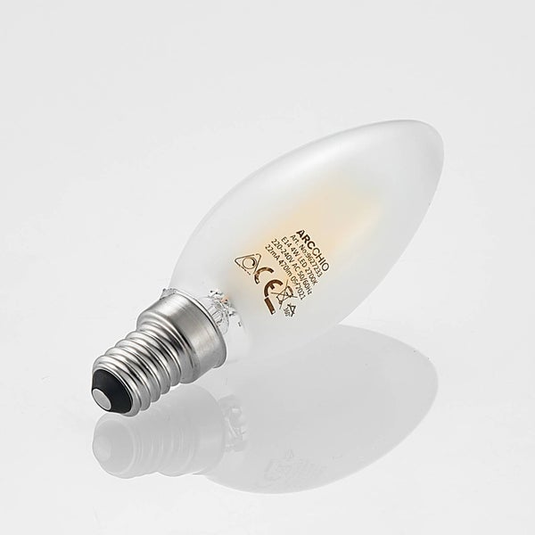 Arcchio LED E14 Lampe 4W Kerzenlampe aus Glas (E14) - Leuchtmittel Lampen Energiesparlampe