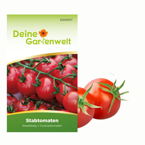 Samenbeutel für Stabtomaten Deine Gartenwelt Sweetbaby Cocktailtomaten.