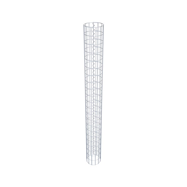 Gabionensäule Durchmesser 22 cm, MW 5 x 10 cm rund - Höhe: 2,20 m