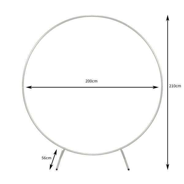 Hochzeit Ballonbogen Weiß 200cm