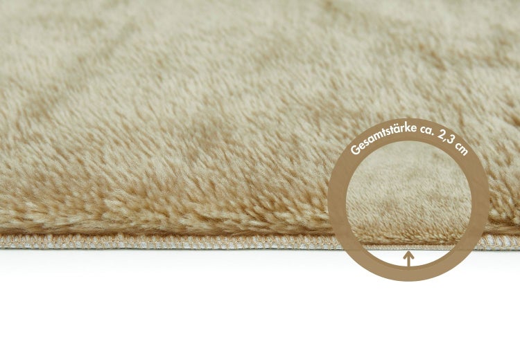 Badematten Set Florida bestehend aus zwei Badematten 40 x 60 cm und 60 x 100 cm in Taupe