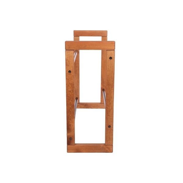 PROREGAL Getränkekistenregal HARZ HxBxT 85x112x35cm 6 Kisten auf 2 Ebenen Massives Kiefernholz Braun geölt