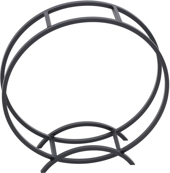 Runder Kaminholzständer aus Metall