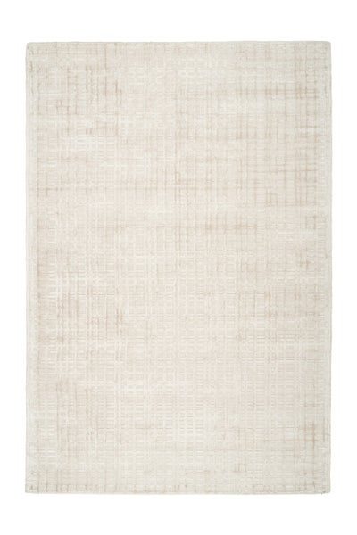 Kurzflor Teppich Zenaida Beige / Silber Uni 80 x 150 cm