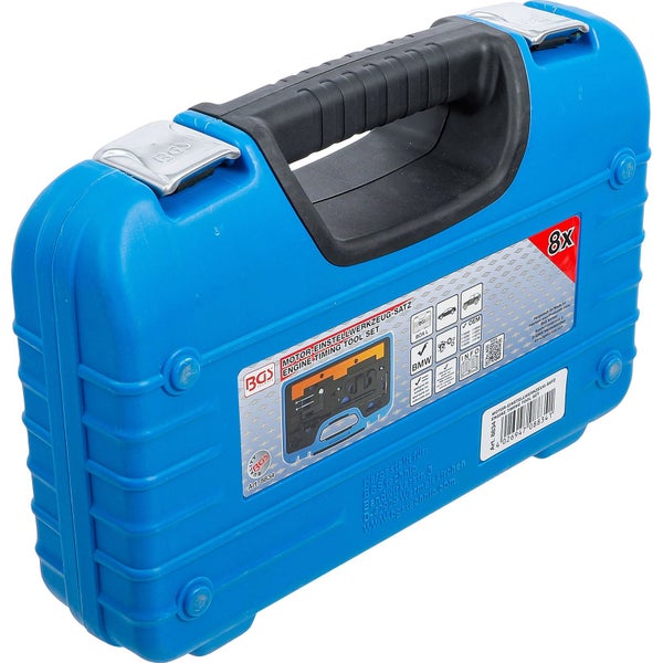 BGS Motor Einstellwerkzeug Satz im blauen Werkzeugkoffer