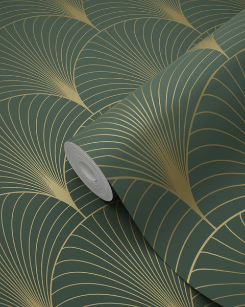 Tapetenrolle mit Fächer Muster