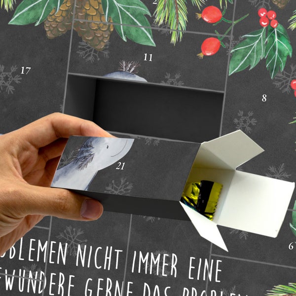 Mr. & Mrs. Panda Befüllbarer Adventskalender Axolotl Schwimmen - Schwarz