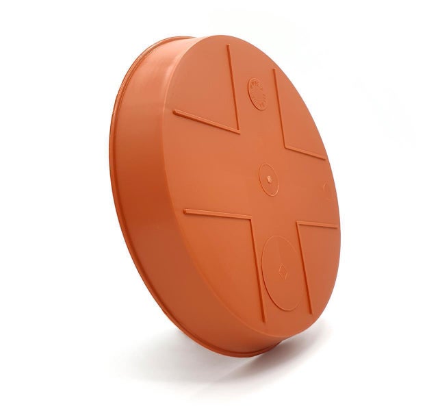 Plastard Untersetzer 10er Set Ø 12 cm Terrakotta - Blumentopf Pflanztopf Kübel
