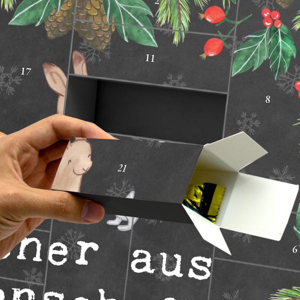 Mr. & Mrs. Panda Befüllbarer Adventskalender Erzieher Leidenschaft - Schwarz