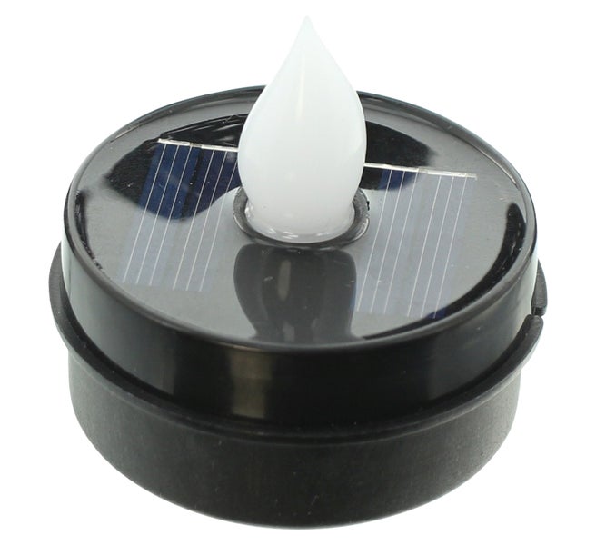 Solarbetriebene LED-Kerze für den Außenbereich