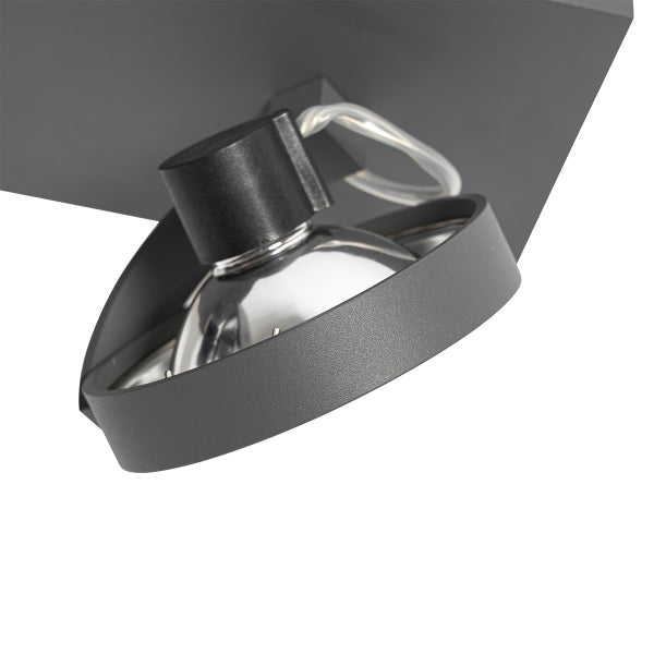 Deckenleuchte mit Metalleinfassung