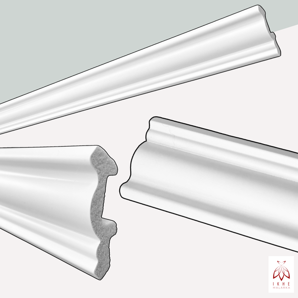 Zierleiste aus Polystyrol für den Innenbereich