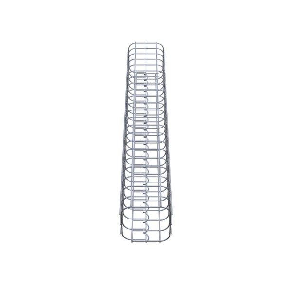 Gabionensäule 17 x 17 cm, MW 5 x 5 cm eckig - Höhe: 1,10 m