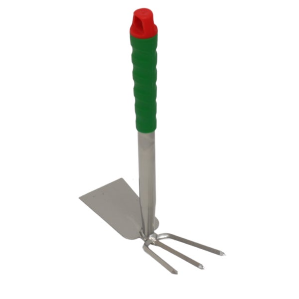Kombinationsgerät für Gartenarbeit mit Dreizack und Hacke