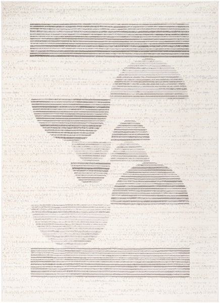 Moderner Skandinavischer Teppich Weiß/Grau 200x275 cm HYEON