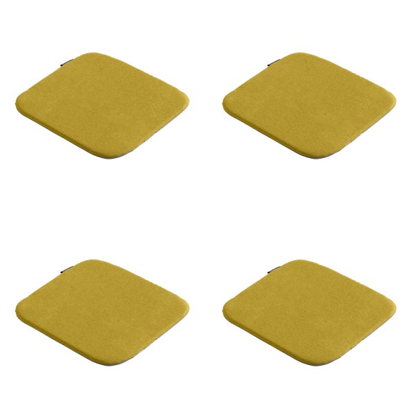 Sitzkissen Panama senf - Ca. 40x40 cm - 4er-Set
