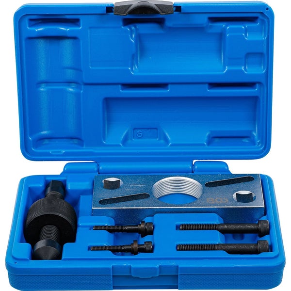 Werkzeugsatz im blauen Kunststoffkoffer
