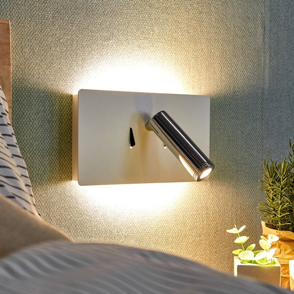 Lucande LED Wandleuchte, Wandlampe Innen Elske (Modern) in Weiß aus Metall (3 flammig ) - Wandstrahler Wandbeleuchtung Schlafzimmer / Wohnzimmer Schlafzimmerleuchte