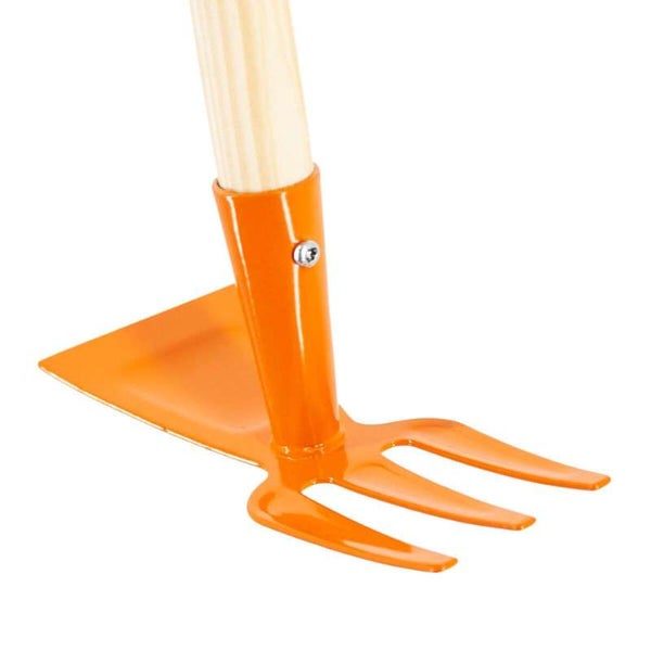 Kinderdoppelhäckchen mit Holz-Stiel - Orange