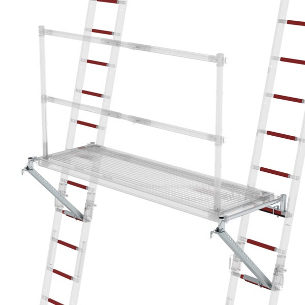 Gerüstplattform zur Montage an einer Leiter