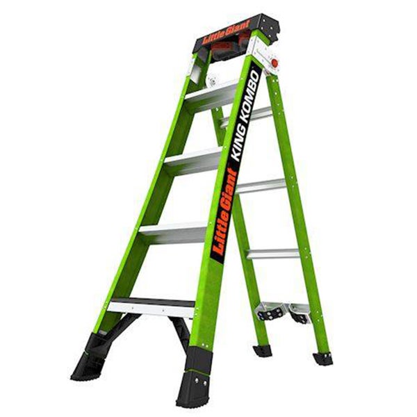 Little Giant King Kombo Kombileiter aus Fiberglas mit rutschfesten Stufen für professionelle Arbeiten