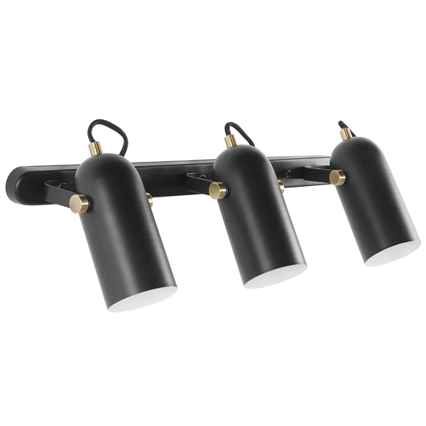 Strahler 3-flammig TYRIA verstellbar Metall Schwarz