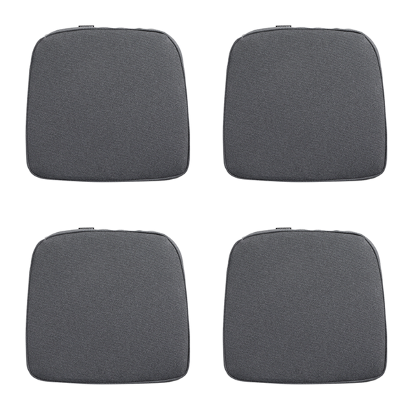 Sitzkissen Polyrattan Manchester grau - ca. 48x48 cm - 4er-Set